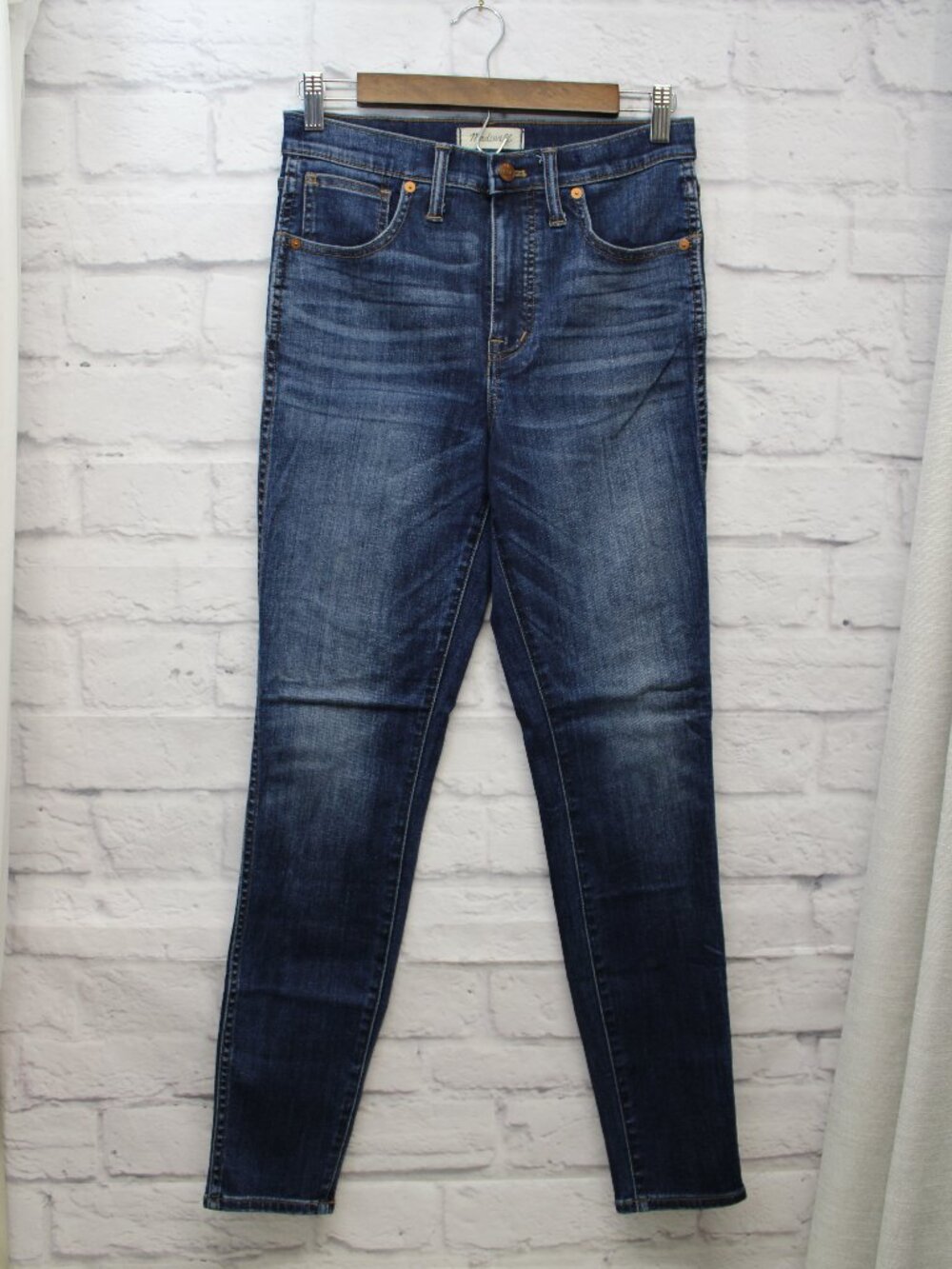 Madewell Size 27 Medium Wash Denim Blue High Rise Skinny Jeans